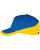 Бейсболка Booster, ярко-синяя с желтым