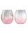 Набор из 2 стаканов Dusk, розовый с серым