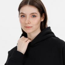 Худи оверсайз унисекс Snuggie, черное / Миниатюра модельного (1000)