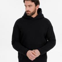 Худи оверсайз унисекс Snuggie, черное / Миниатюра модельного (1000)