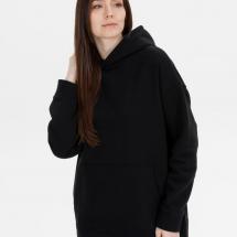 Худи оверсайз унисекс Snuggie, черное / Миниатюра модельного (1000)