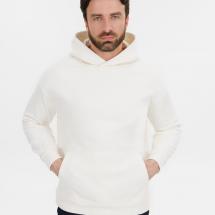 Худи оверсайз унисекс Snuggie, молочно-белое / Миниатюра модельного (1000)