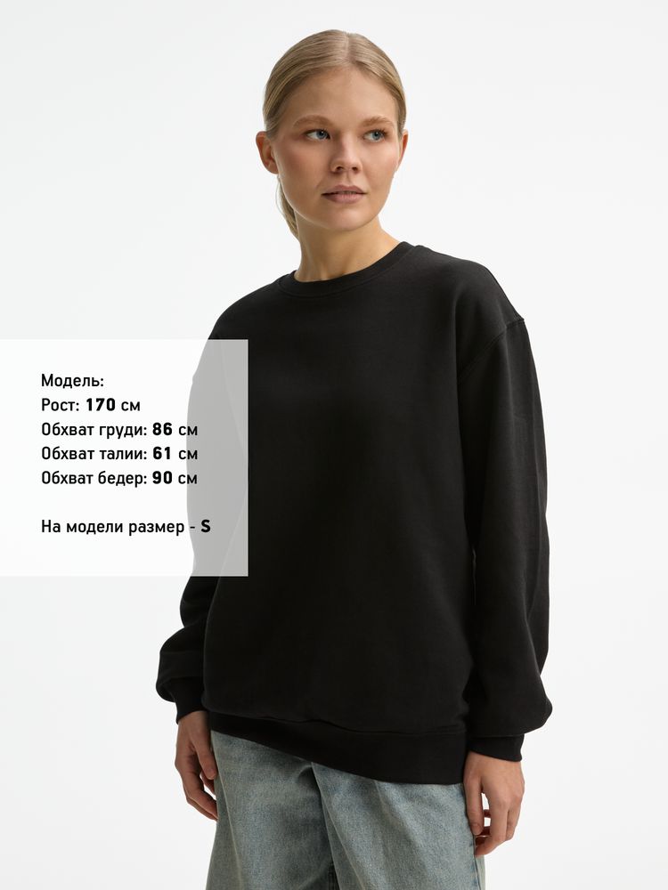 Свитшот унисекс Columbia, черный / Миниатюра модельного (1000)