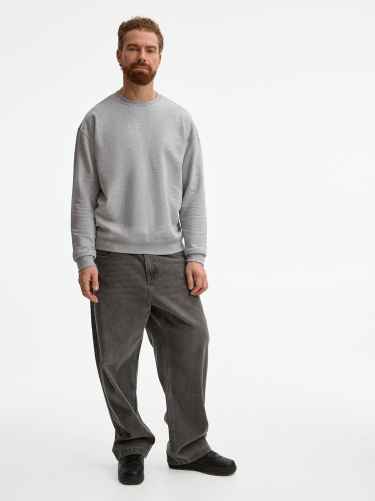 Свитшот унисекс Columbia, серый меланж / Миниатюра модельного (1000)