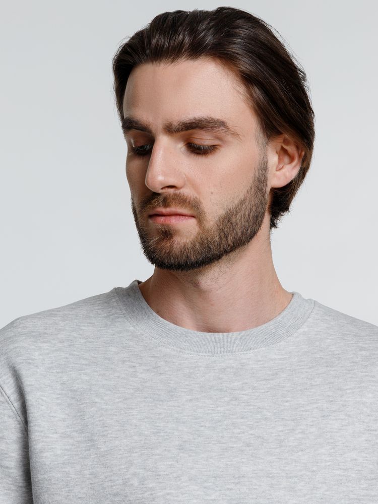 Свитшот унисекс Delta, серый меланж / Миниатюра модельного (1000)