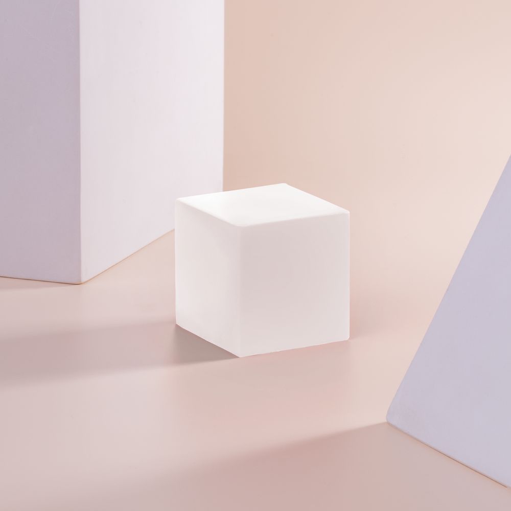 Антистресс «Кубик», белый / Миниатюра имиджевого (1000)