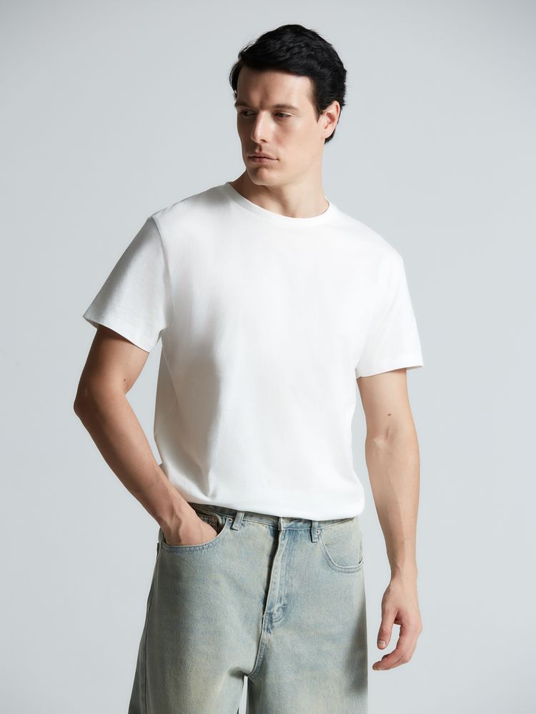 Футболка T-bolka 160 Original, белая (теплый оттенок) / Миниатюра модельного (1000)