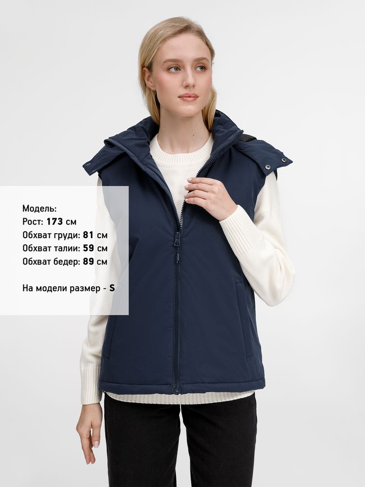 Жилет унисекс Sfera, темно-синий / Миниатюра модельного (1000)