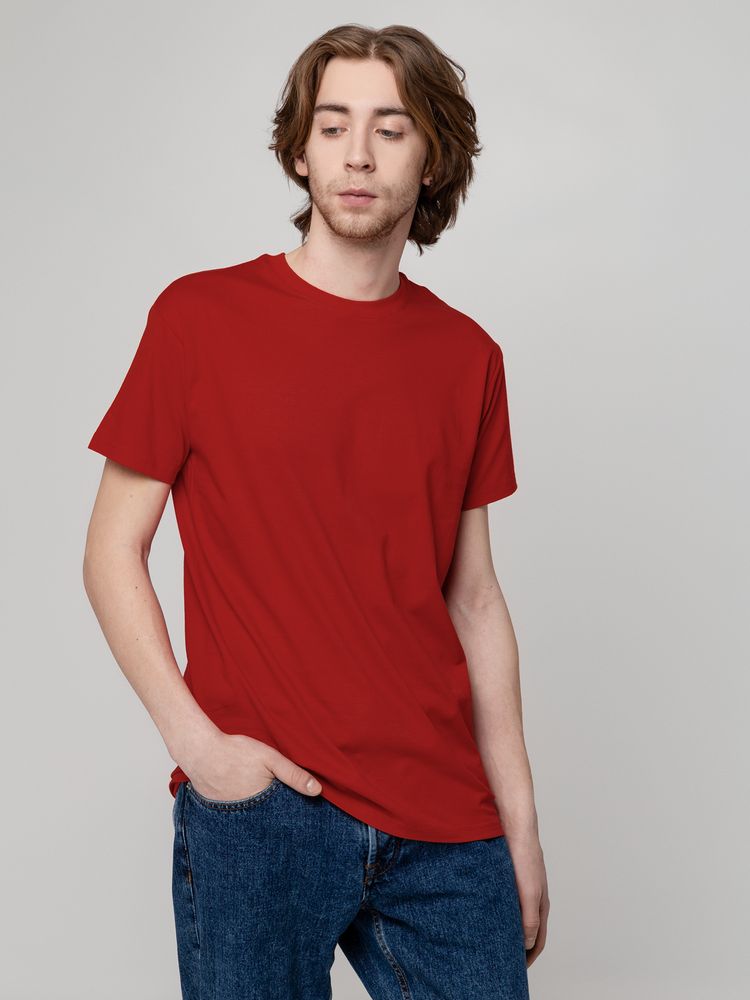 Футболка унисекс T-Bolka 160, темно-красная / Миниатюра модельного (1000)