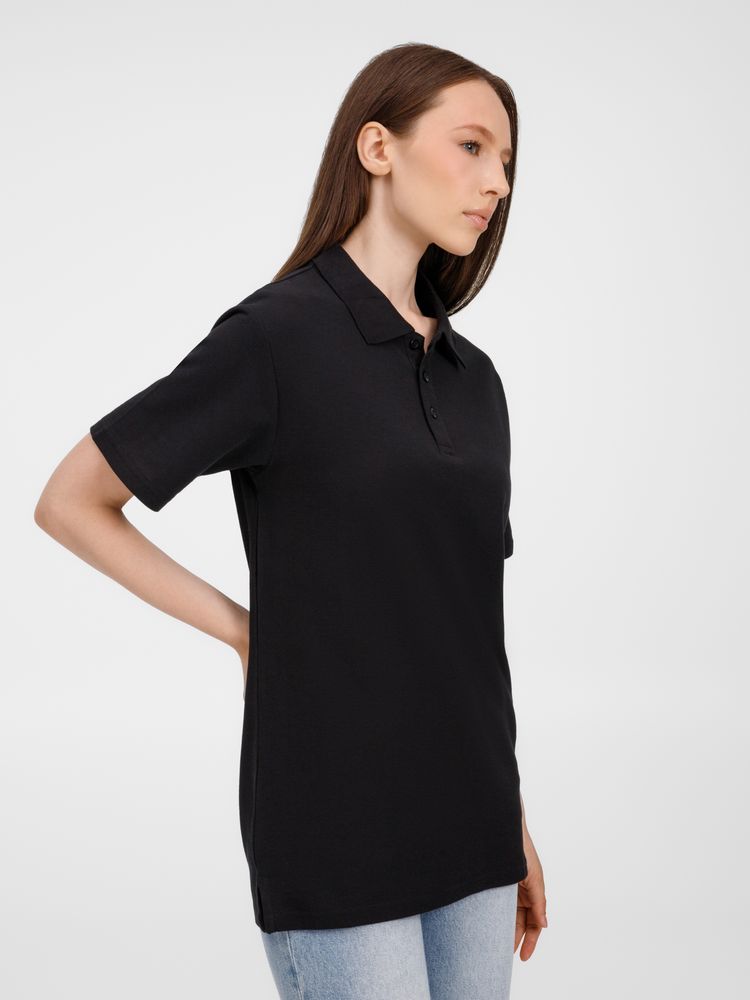 Рубашка поло унисекс Tervise, черная / Миниатюра модельного (1000)