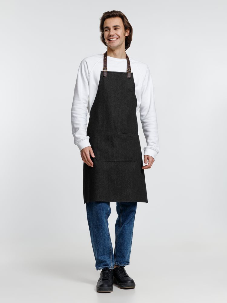 Фартук Denim Team, черный / Миниатюра модельного (1000)