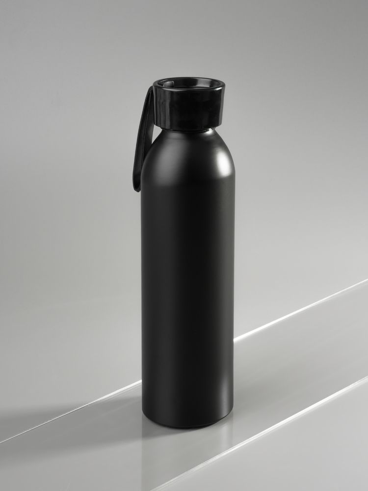 Бутылка для воды Brooke, матовая черная / Миниатюра имиджевого (1000)