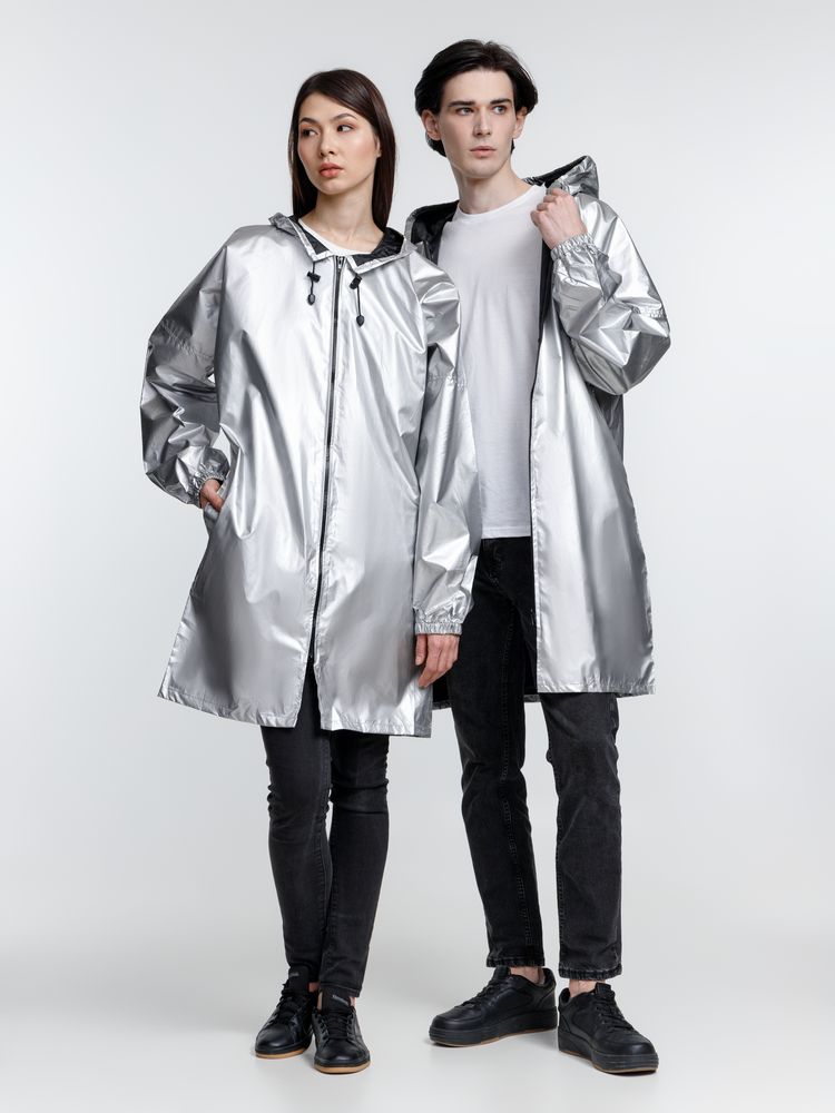 Дождевик Palladio Pockets, серебристый / Миниатюра модельного (1000)