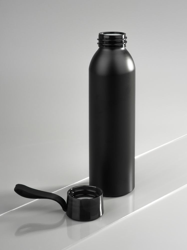 Бутылка для воды Brooke, матовая черная / Миниатюра имиджевого (1000)