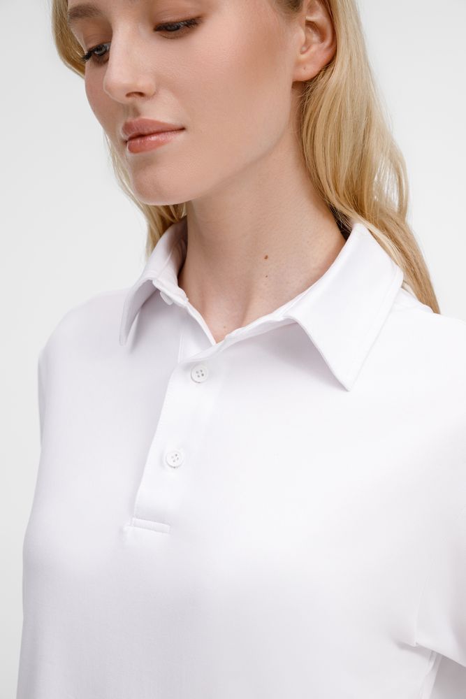 Рубашка поло унисекс Senti, белая / Миниатюра модельного (1000)