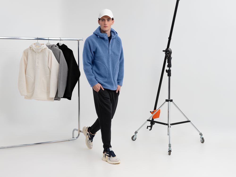 Анорак унисекс Oblako, голубой / Миниатюра модельного (1000)