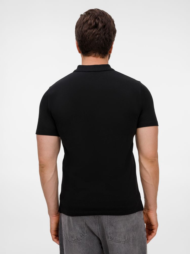 Рубашка поло унисекс Tervise, черная / Миниатюра модельного (1000)