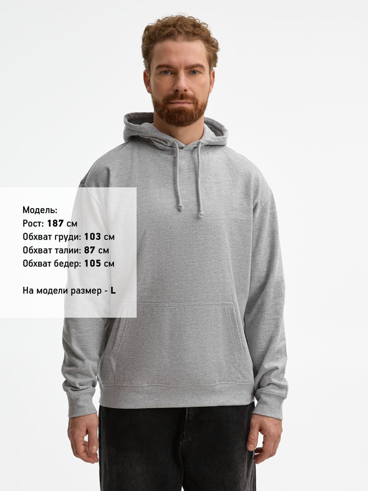 Худи унисекс Condor, серый меланж / Миниатюра модельного (1000)