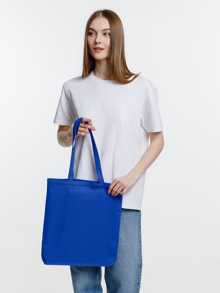 Холщовая сумка Strong 210, синяя / Миниатюра модельного (1000)