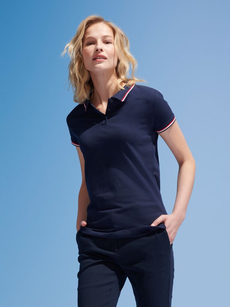 Рубашка поло женская Prestige Women, темно-синяя / Миниатюра имиджевого (1000)