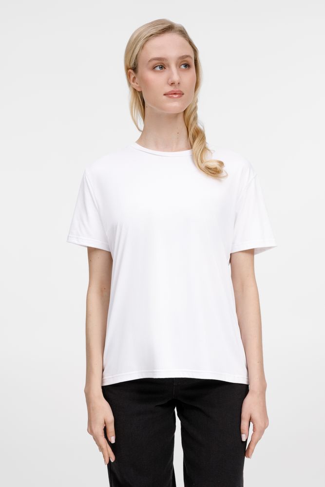 Футболка унисекс Senti, белая / Миниатюра модельного (1000)