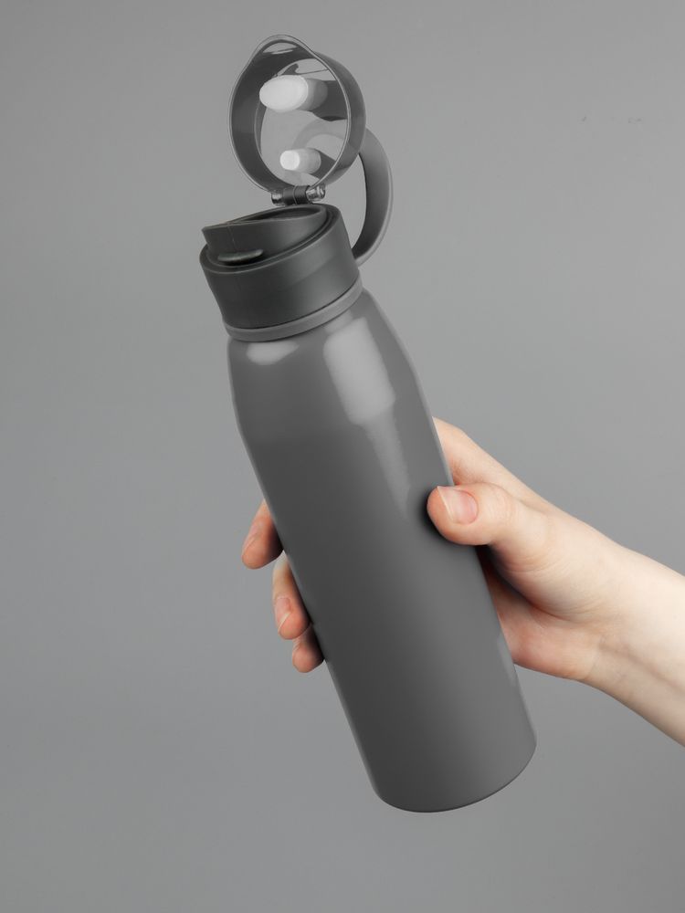 Бутылка для воды Billy Gym, матовая серая / Миниатюра имиджевого (1000)