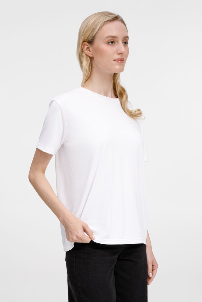 Футболка унисекс Senti, белая / Миниатюра модельного (1000)