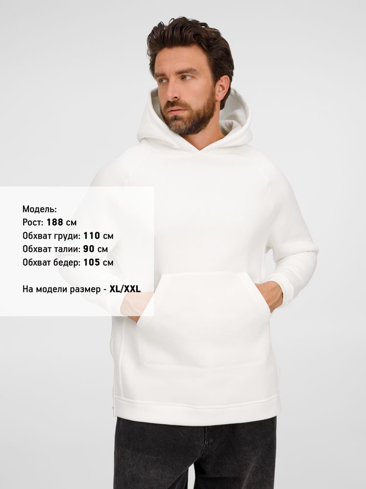 Худи унисекс оверсайз Easy Street, молочно-белое / Миниатюра модельного (1000)