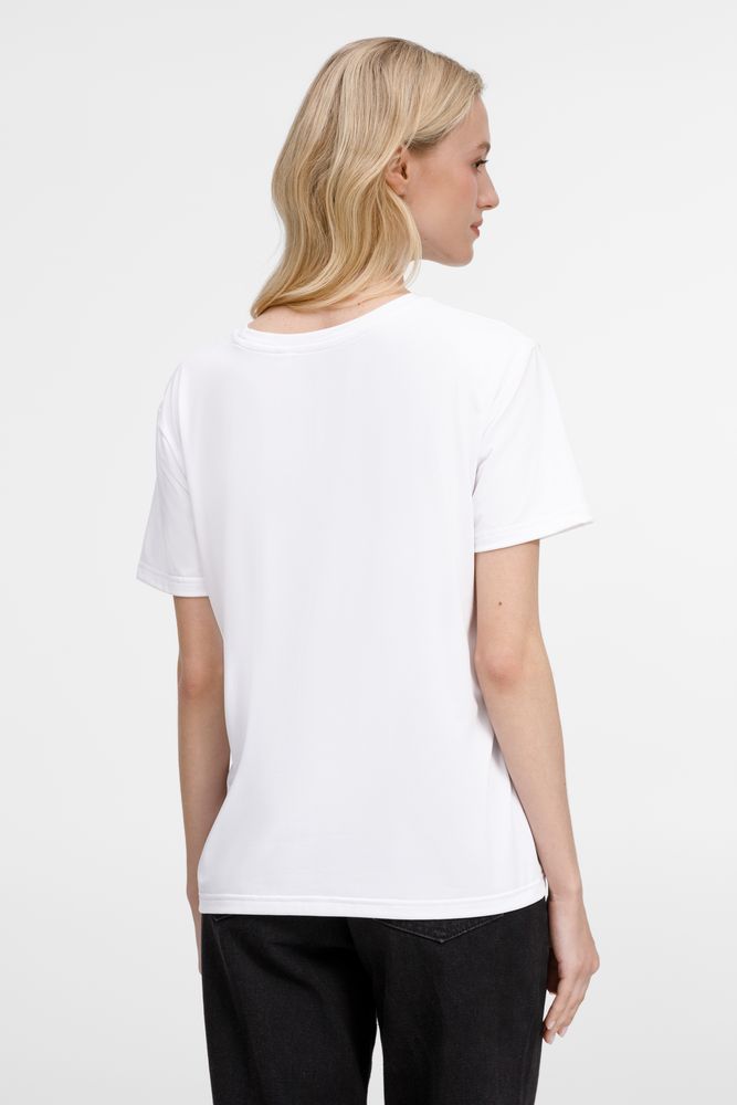 Футболка унисекс Senti, белая / Миниатюра модельного (1000)