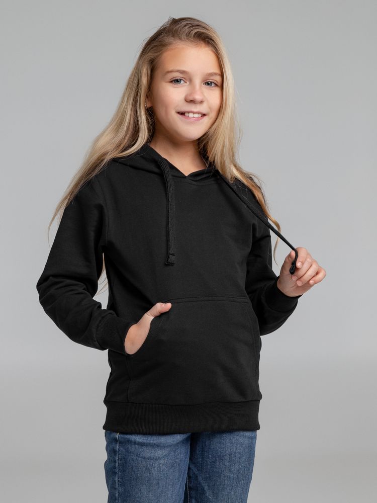 Худи детское Kirenga 2.0 Kids, черное / Миниатюра модельного (1000)