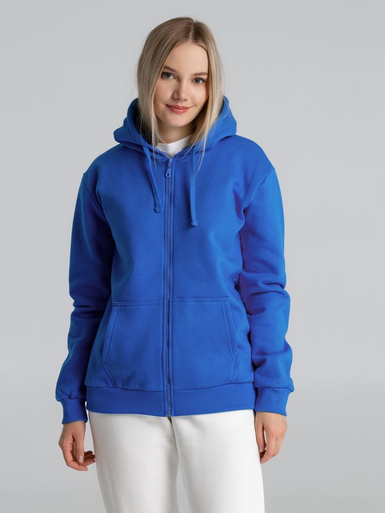Толстовка на молнии с капюшоном Siverga 2.0 Heavy, ярко-синяя / Миниатюра модельного (1000)
