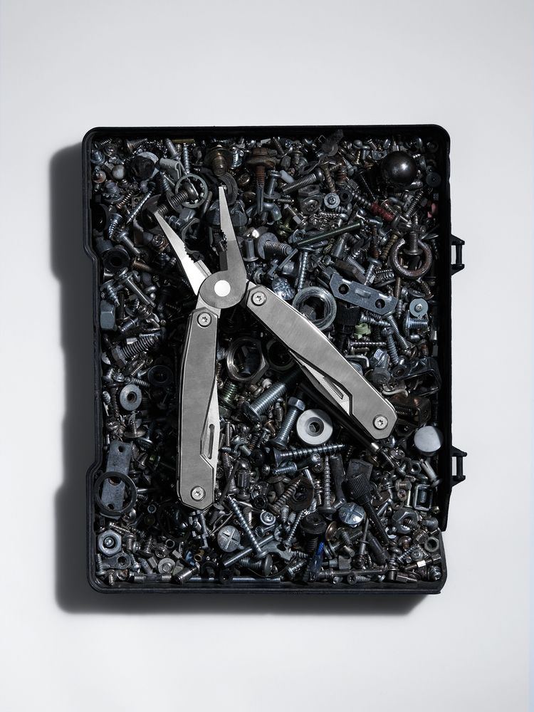 Мультиинструмент Vakwerk, серебристый / Миниатюра имиджевого (1000)