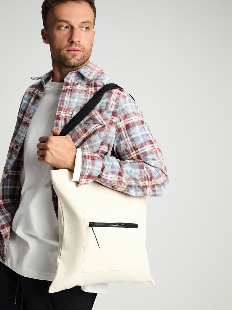 Сумка для покупок Stroll, неокрашенная с черным / Миниатюра модельного (1000)