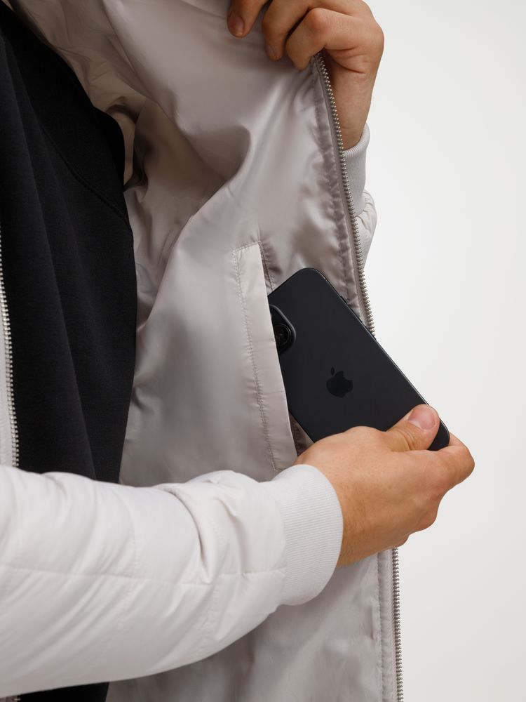 Куртка унисекс Warmbridge, светло-серая / Миниатюра модельного (1000)