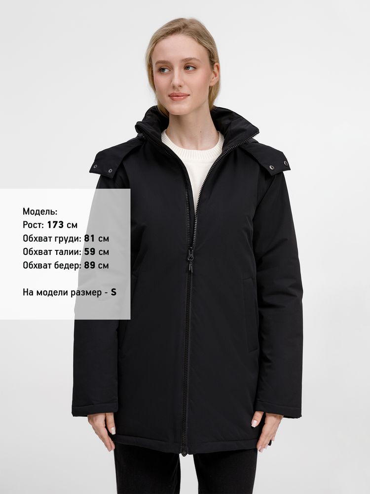 Куртка-парка унисекс Sfera, черная / Миниатюра модельного (1000)