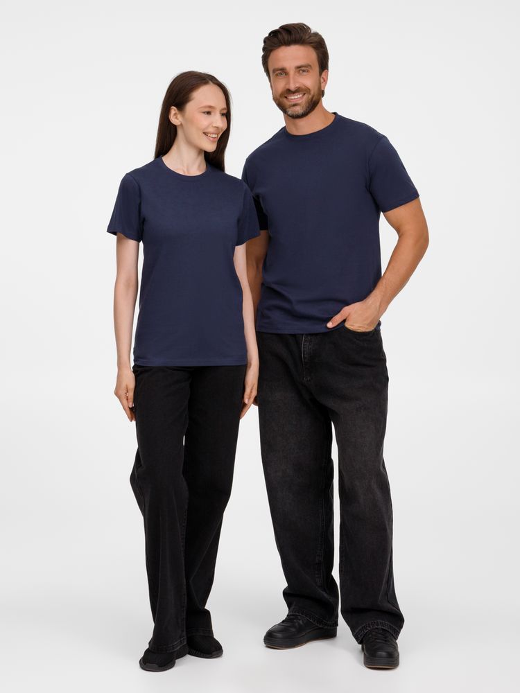 Футболка унисекс T-Bolka 180, темно-синяя / Миниатюра модельного (1000)