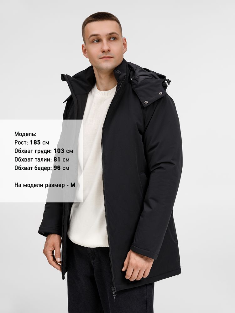 Куртка-парка унисекс Sfera, черная / Миниатюра модельного (1000)