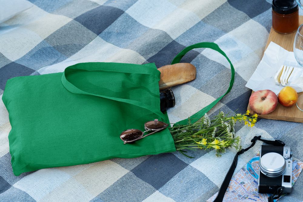 Холщовая сумка Strong 210, зеленая / Миниатюра имиджевого (1000)