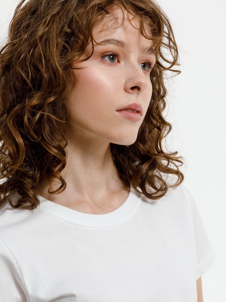 Футболка женская T-bolka Lady, белая (белоснежная) / Миниатюра модельного (1000)