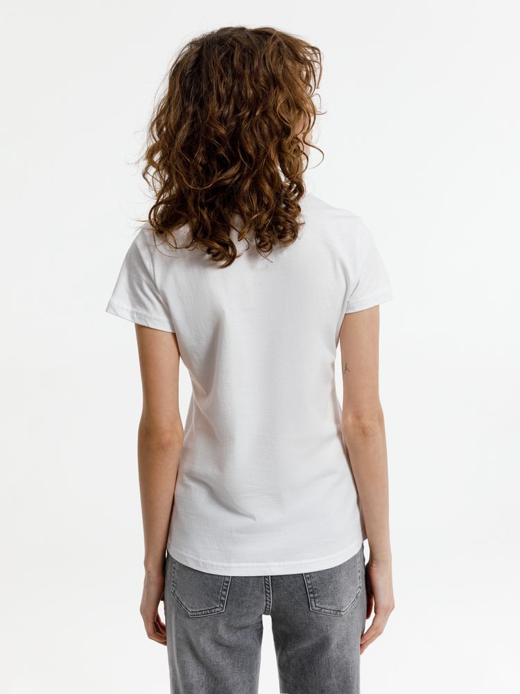 Футболка женская T-bolka Lady, белая (белоснежная) / Миниатюра модельного (1000)