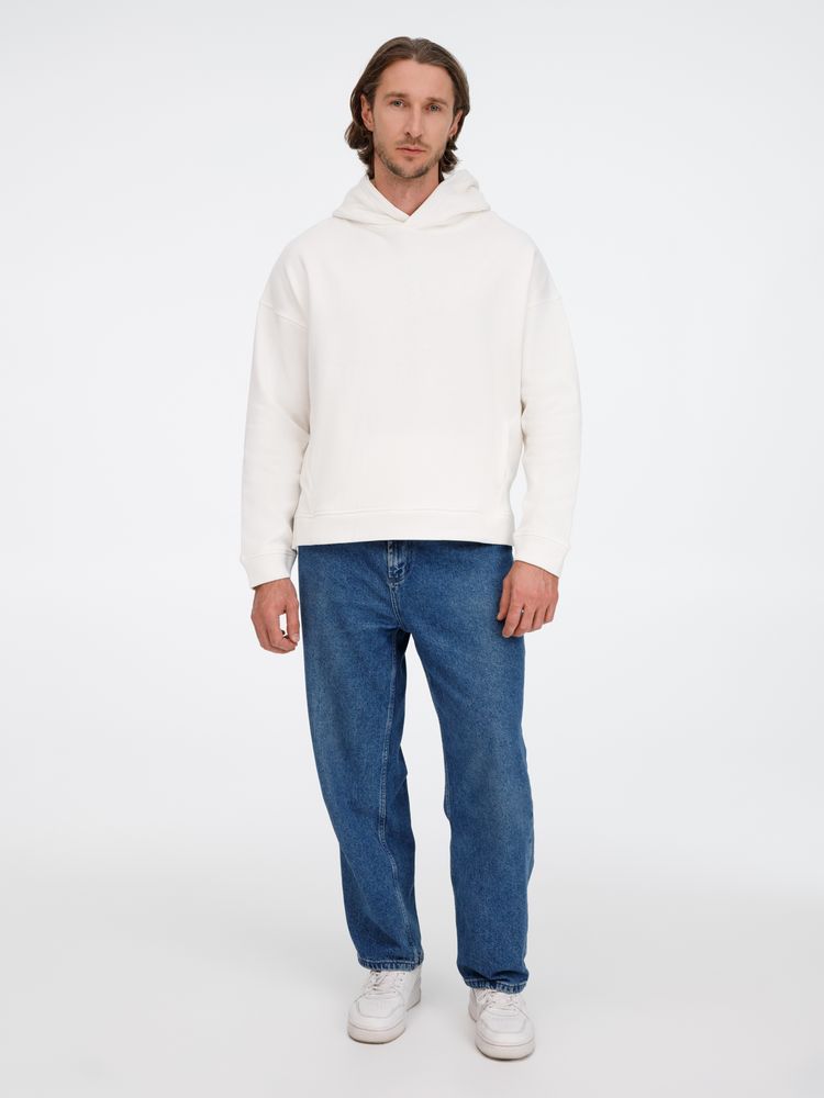 Худи оверсайз унисекс Tolla, молочное / Миниатюра модельного (1000)