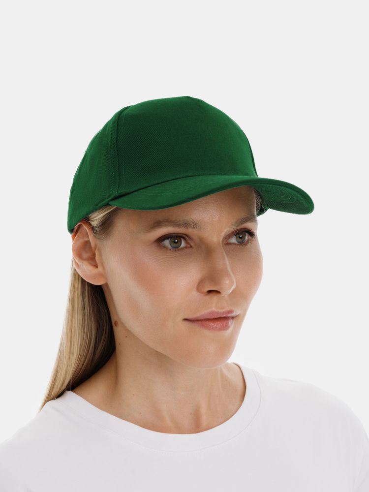 Бейсболка Long Beach, темно-зеленая / Миниатюра модельного (1000)