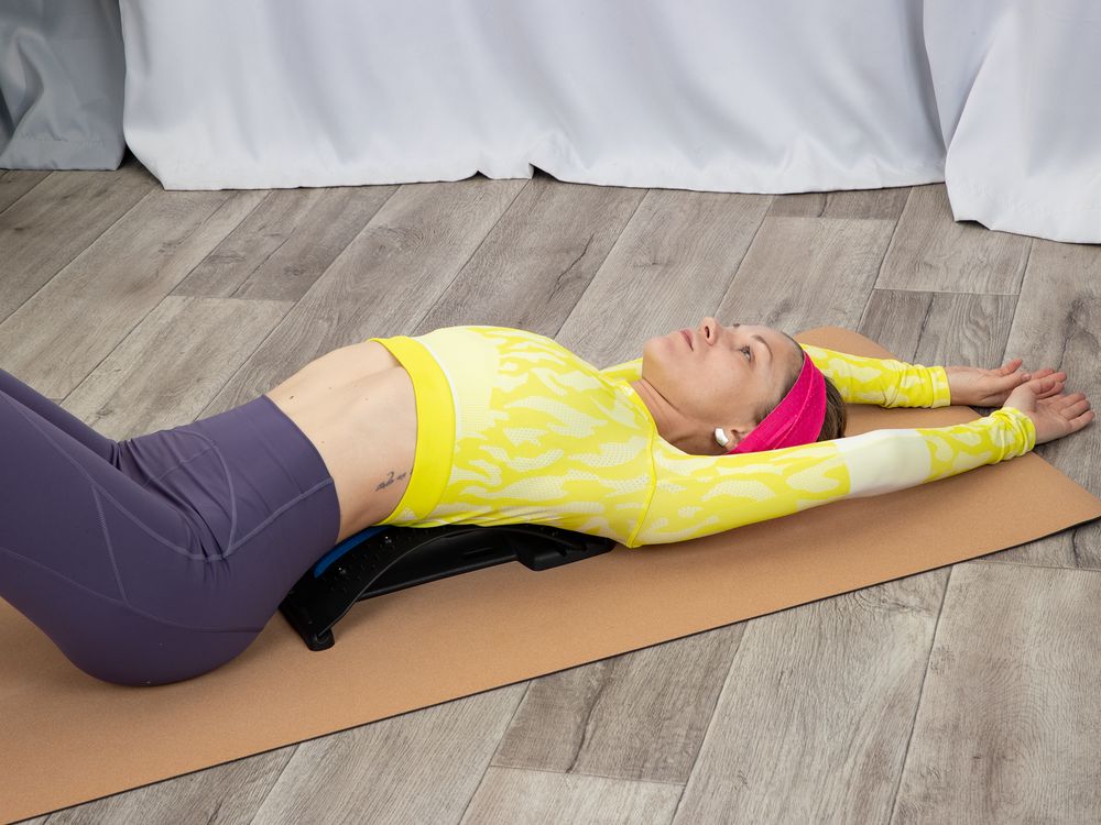 Тренажер-массажер Arco, черный с синим / Миниатюра имиджевого (1000)