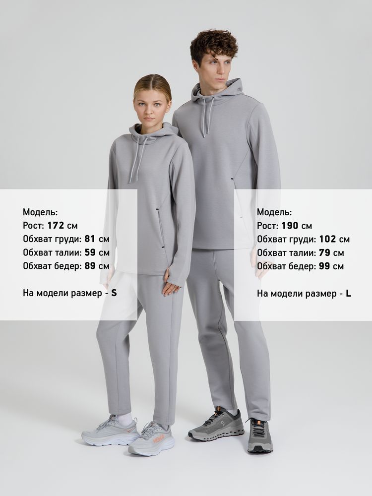 Худи унисекс Begi, серое / Миниатюра модельного (1000)