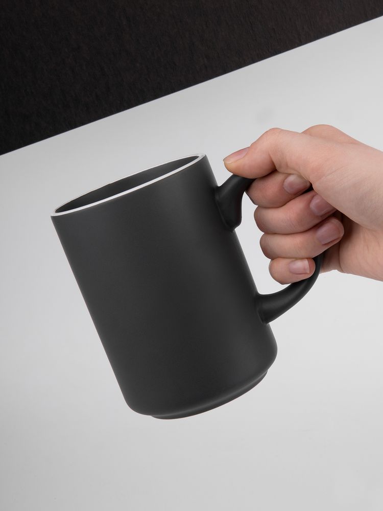 Кружка Mugful, темно-серая (графитовая) / Миниатюра имиджевого (1000)