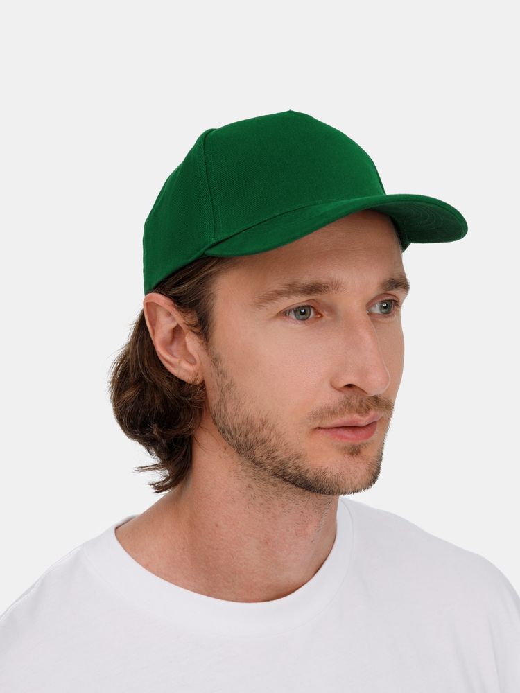 Бейсболка Long Beach, темно-зеленая / Миниатюра модельного (1000)