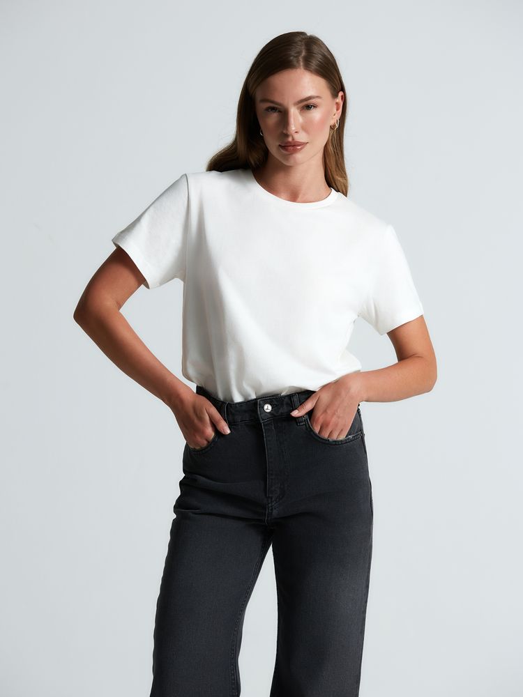 Футболка T-bolka 160 Original, белая (теплый оттенок) / Миниатюра модельного (1000)