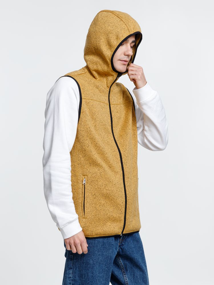 Жилет с капюшоном унисекс Gotland, горчичный / Миниатюра модельного (1000)