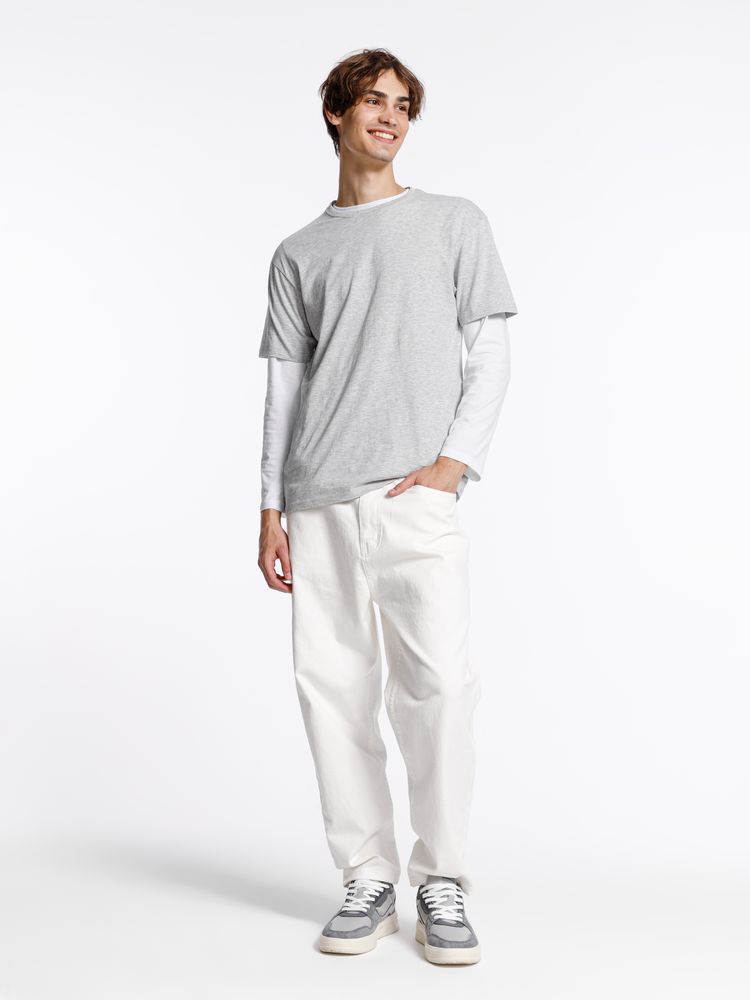 Футболка унисекс Streetwise, серый меланж / Миниатюра модельного (1000)