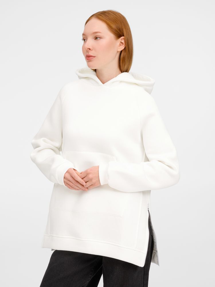 Худи унисекс оверсайз Easy Street, молочно-белое / Миниатюра модельного (1000)